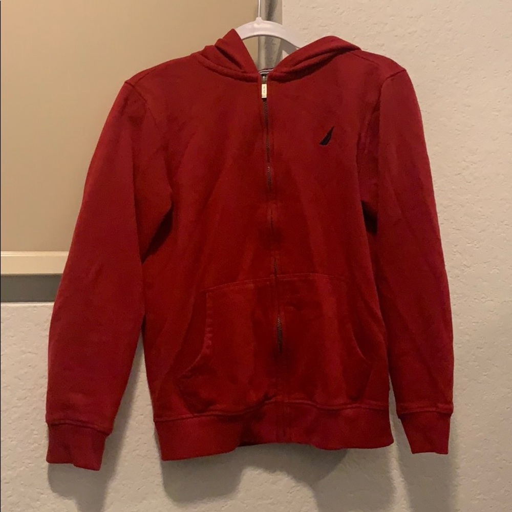 Long sleeve red náutica hoodie